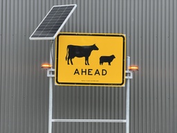 [10126] Stock AHEAD -  Remote Control Road Signs