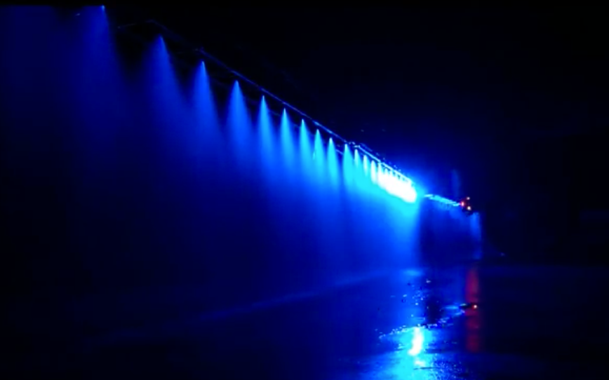 Blue spray deals lights